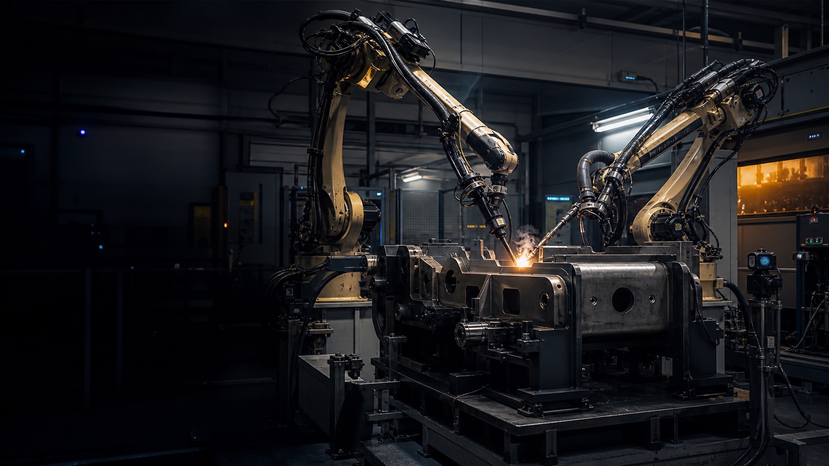 Coordinated robotic welding cell for intelligent manufacturing research